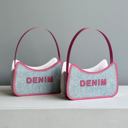 Набор сумочек «Denim» (2 шт.) - #01 Голубой
